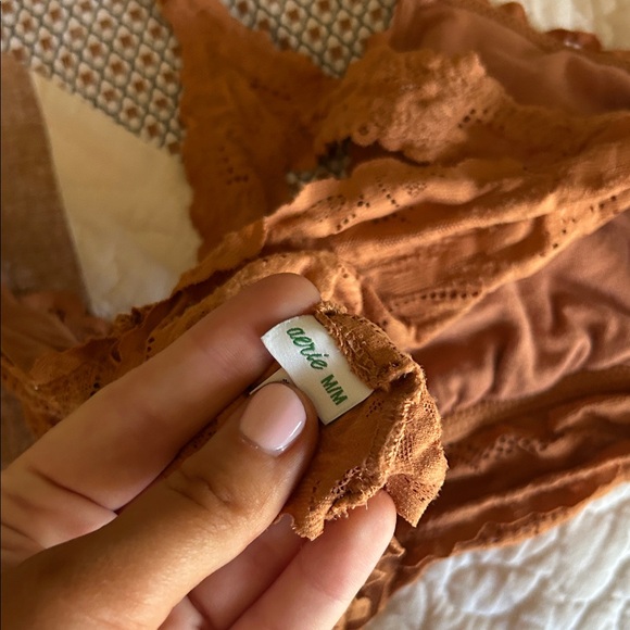 Aerie Lace Bralette in Rich Brown - Picture 3 of 3